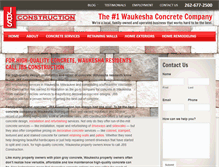 Tablet Screenshot of concretewaukeshawi.com